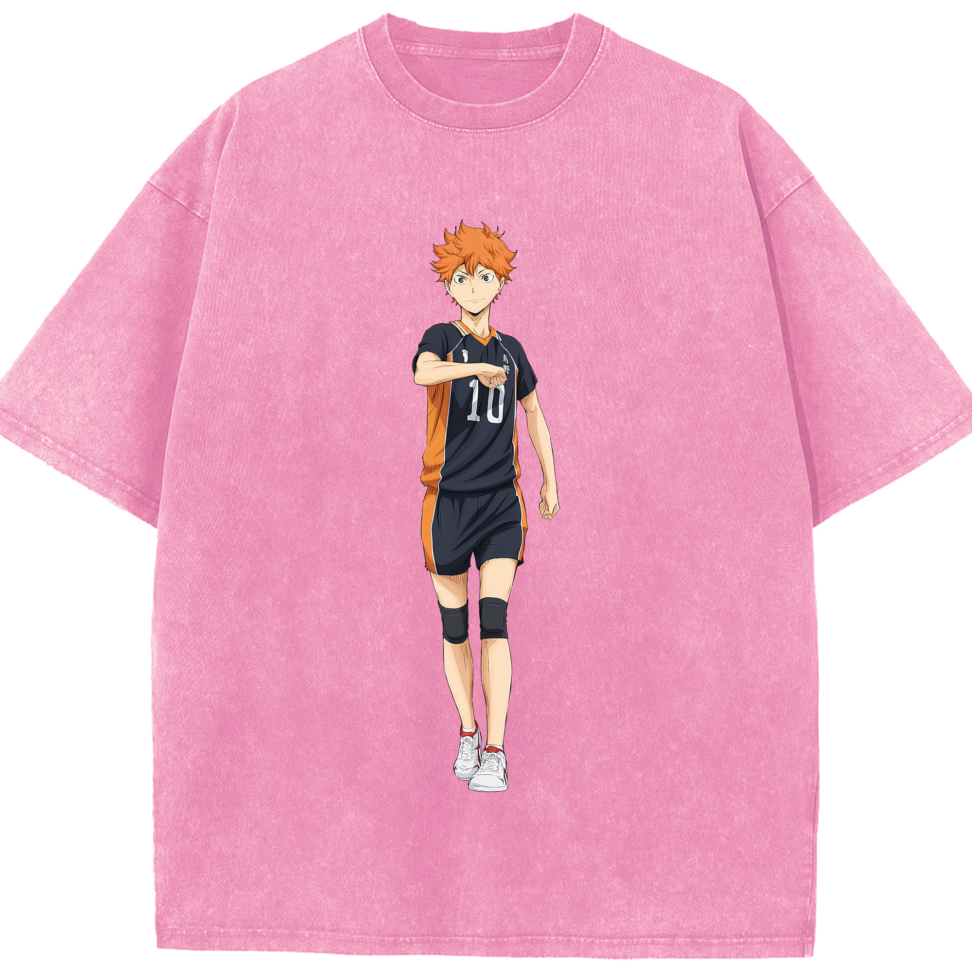 （画像用） ハイキュー!! Haikyu!! 綿100% ヴィンテージ風 半袖Tシャツ（フロントプリント）